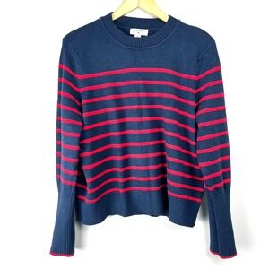 LA LIGNE x Target Navy Red Stripe Crew Neck Sweater Size 1X Casual Pullover Knit